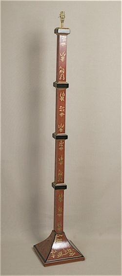 ALEXANDERS 132 CORAL CHINOISERIE FLOOR LAMP